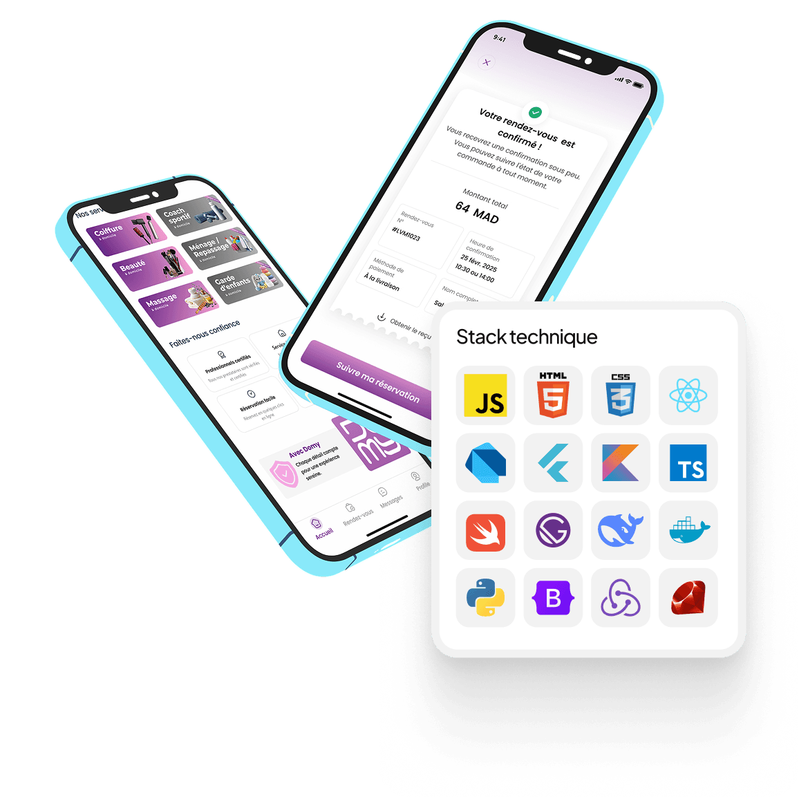 Applications mobile sur-mesure