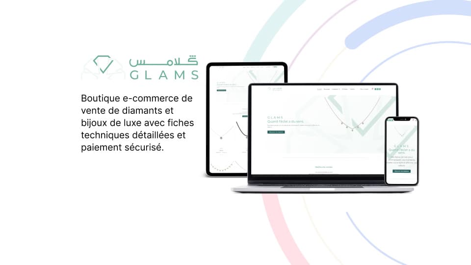 GLAMS — Luxury Jewelry E-commerce Website